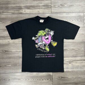 Vintage “Definition Of Wine Grapes With An Attitude” T Shirt
